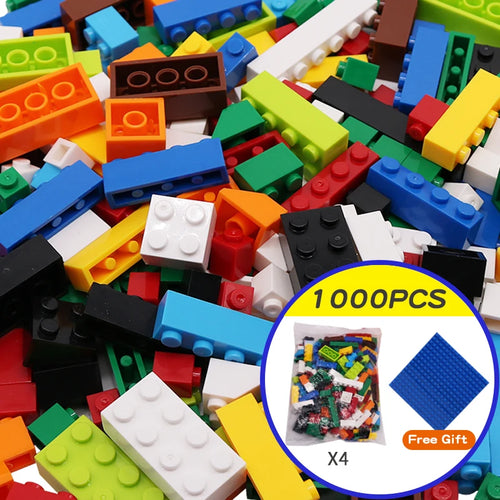 1000 Pieces DIY Creative Building Blocks Bulk Sets City Classic Bricks