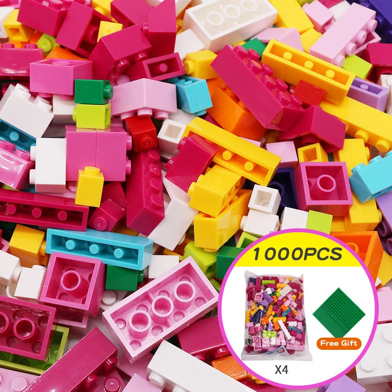 1000 Pieces DIY Creative Building Blocks Bulk Sets City Classic Bricks