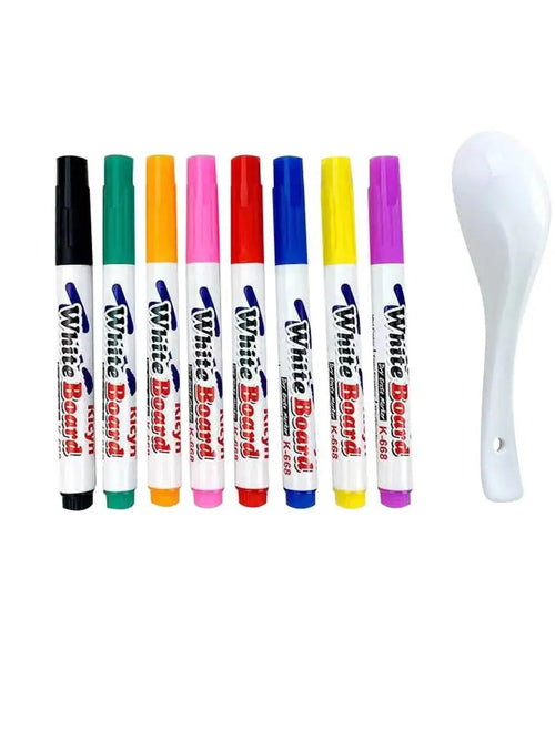 Water Floating Pen Magical Ink Pens With Spoon Floating Color Water