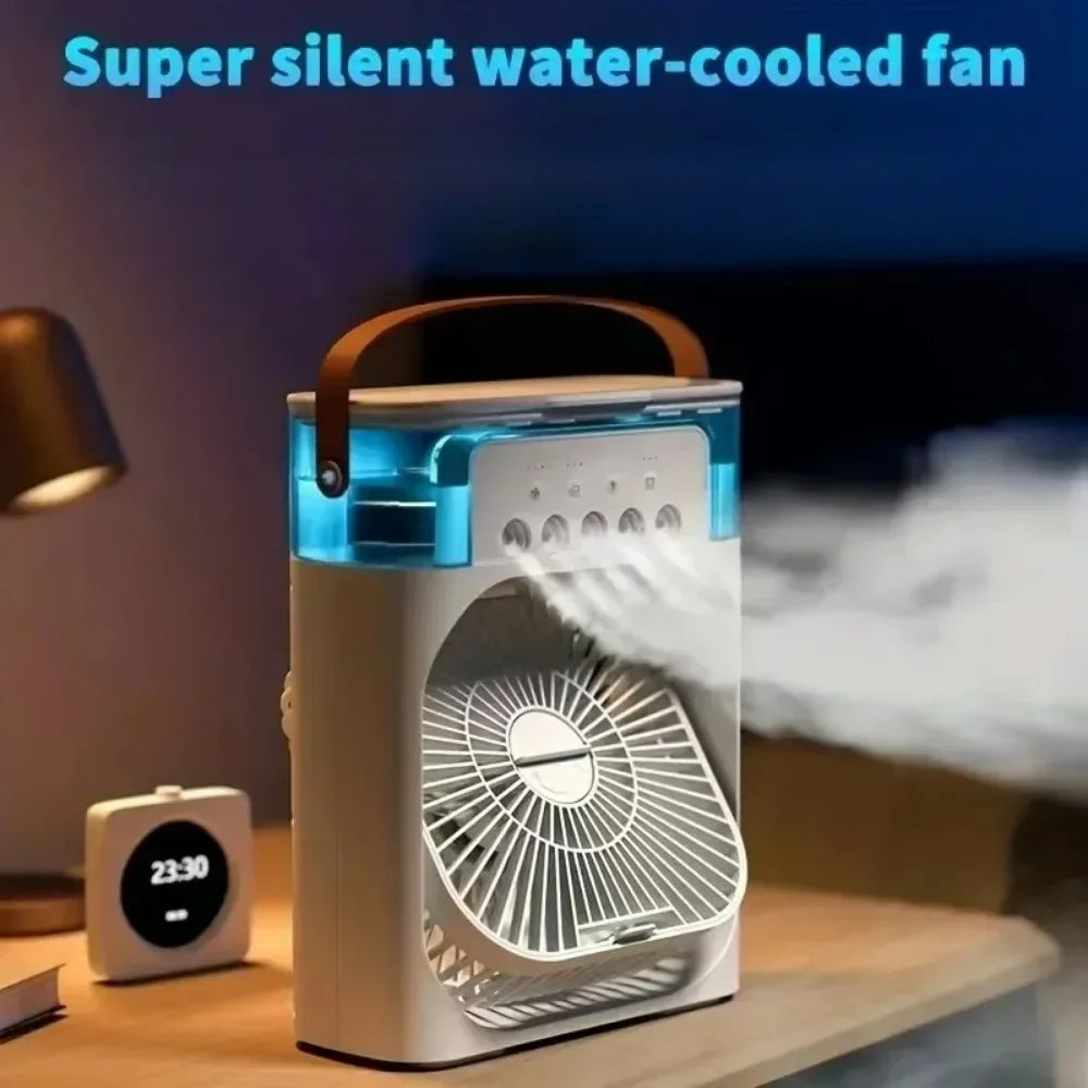 Summer Cooling Fan Desktop Humidifier New Five-hole Spray Fan USB