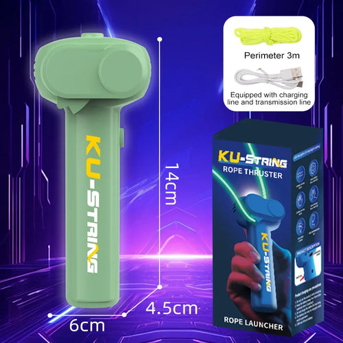 ecompression rope launcher, play with a yarn gun, rechargeable